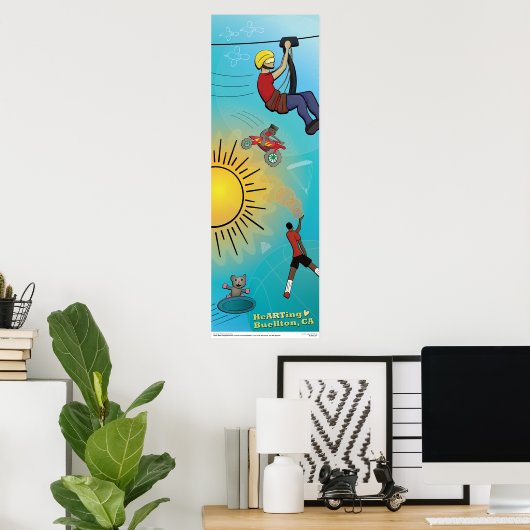 Poster - Sporty Sky (Heimbüro)