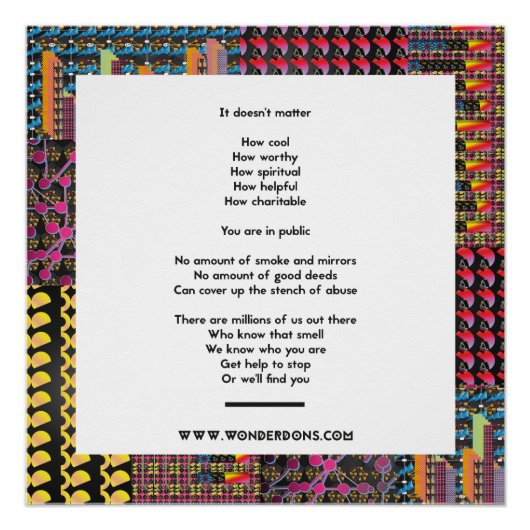 Poster-Sprichwort, das man nicht verstecken kann Poster (Vorderseite)