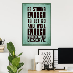 Poster - Stark genug sein