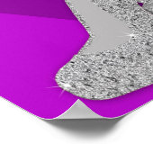 POSTER - STARKE FRAUEN - LILA - HÖHE (Ecke)