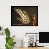 Poster "Steampunk Fairy" (Heimbüro)