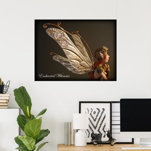 Poster "Steampunk Fairy" (Heimbüro)