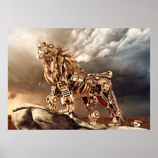 Poster SteamPunk GOLD LEON (Vorne)