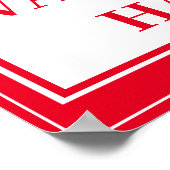 Poster - STOPP WASCHEN SIE DIE HÄNDE (Ecke)