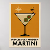 Poster Style Mid Century Modern Martini (Vorne)