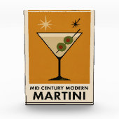 Poster Style Mid Century Modern Martini Fotoblock (Vorderseite)