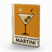 Poster Style Mid Century Modern Martini Fotoblock (Rechts)