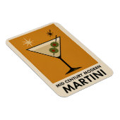 Poster Style Mid Century Modern Martini Magnet (Rechte Seite)