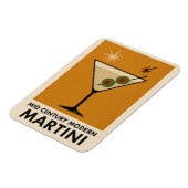 Poster Style Mid Century Modern Martini Magnet (Linke Seite)