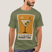 Poster Style Mid Century Modern Martini T-Shirt (Vorderseite)