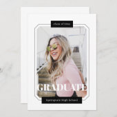 Poster Style Minimalistisch Modernes Abschluss Fot Ankündigung (Vorne/Hinten)