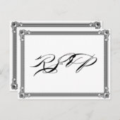 Poster Style Red & Black DIY UAWG Postcard Einladungspostkarte (Vorne/Hinten)