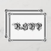 Poster Style Red & Black DIY UAWG Postcard Einladungspostkarte (Vorne/Hinten)