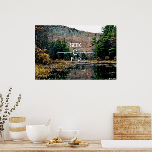 Poster ...suchen & finden (Küche)