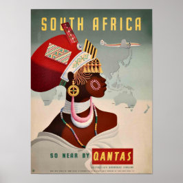 Poster - Südafrika von Qantas