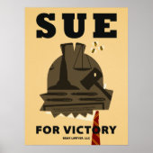 Poster "Sue for Victory" (Vorne)
