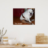 Poster - "Sullivan, the English Bulldog" (Küche)