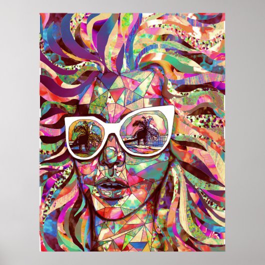 Poster "Sun Glasses in a Summer Sun" (Vorne)