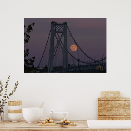 Poster Super Pink Moon 2021 (Küche)