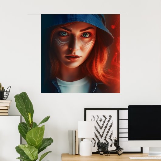 Poster Superheld (Heimbüro)