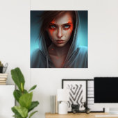 Poster Superheld (Heimbüro)