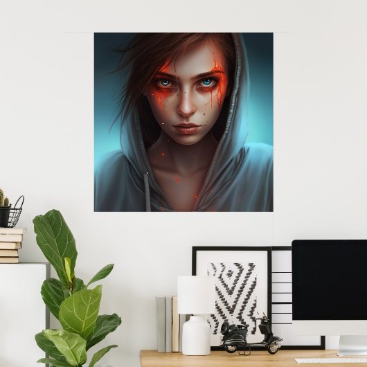 Poster Superheld (Heimbüro)