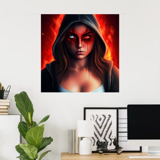 Poster Superheld (Heimbüro)