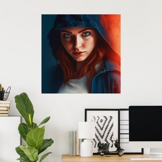 Poster Superheld (Heimbüro)