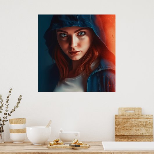 Poster Superheld (Küche)