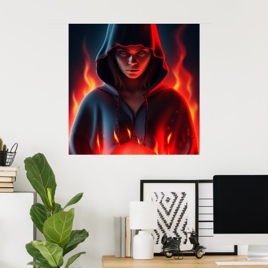 Poster Superheld (Heimbüro)