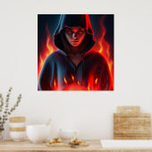 Poster Superheld (Küche)