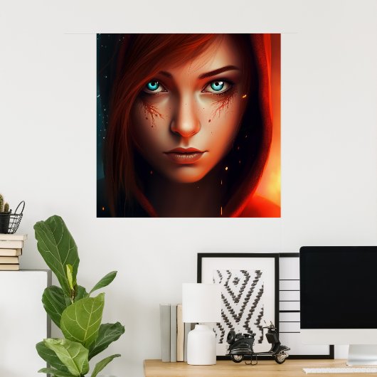 Poster Superheld (Heimbüro)