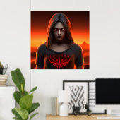 Poster Superheld (Heimbüro)