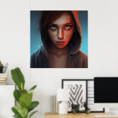 Poster Superheld (Heimbüro)