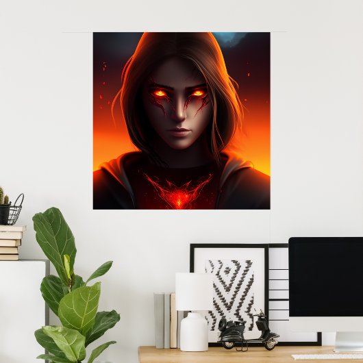 Poster Superheld (Heimbüro)