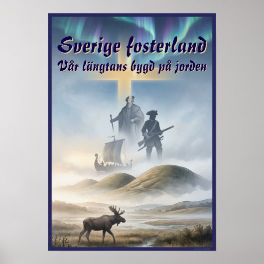 Poster — Sverige fosterland (Vorne)