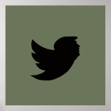 POSTER - T BIRD DESIGN - GRÜN/SCHWARZ