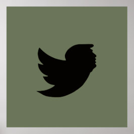 POSTER - T BIRD DESIGN - GRÜN/SCHWARZ