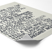 Poster 'Take Chances' (Ecke)