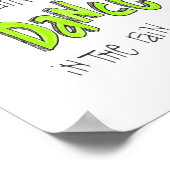 Poster: Tanz in Regenquote Poster (Ecke)