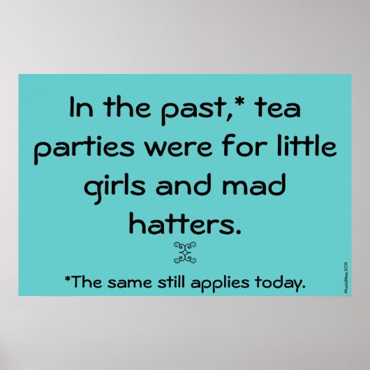 Poster "Tee-Party" (Vorne)