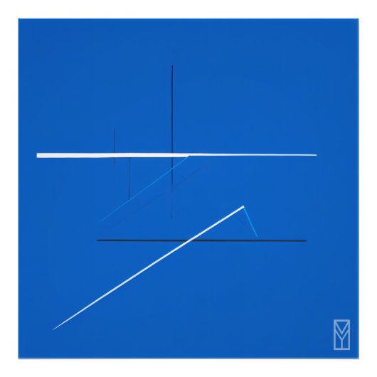 Pôster Tela Azul Global: Arte de Kandinsky Fotodruck (Vorne)