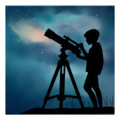 Poster Telescope Boy (Vorderseite)