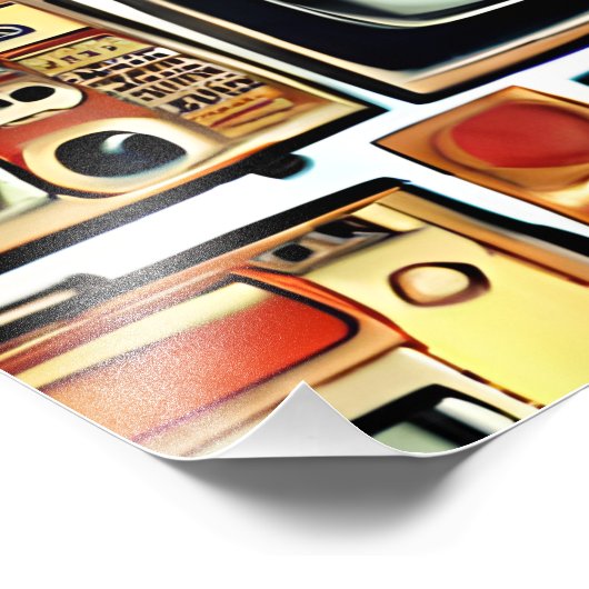 Poster televisores vintage (Ecke)