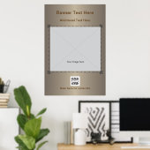 Poster Template generisch braun (Heimbüro)