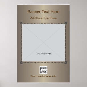Poster Template generisch braun
