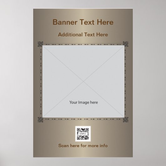 Poster Template generisch braun (Vorne)