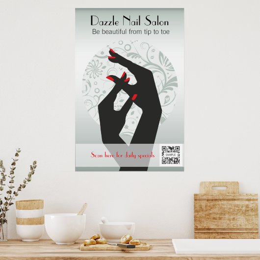 Poster Template Nail Salon (Küche)