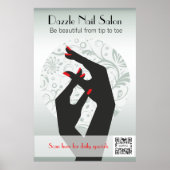 Poster Template Nail Salon (Vorne)