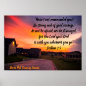 Poster Texas Sunset Scripting (Vorne)